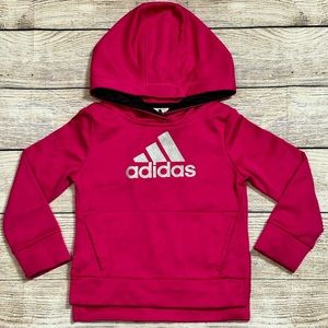 Kids Adidas Hot Pink Hoodie